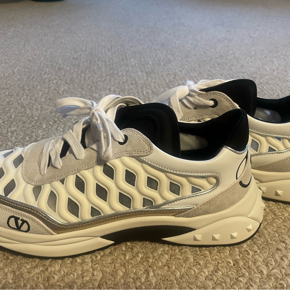 White and Black Designer Sneakers